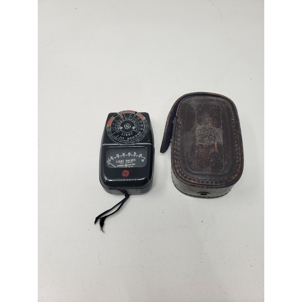 Light Meter GE‎ General Electric Exposure Type DW-48W/ Case